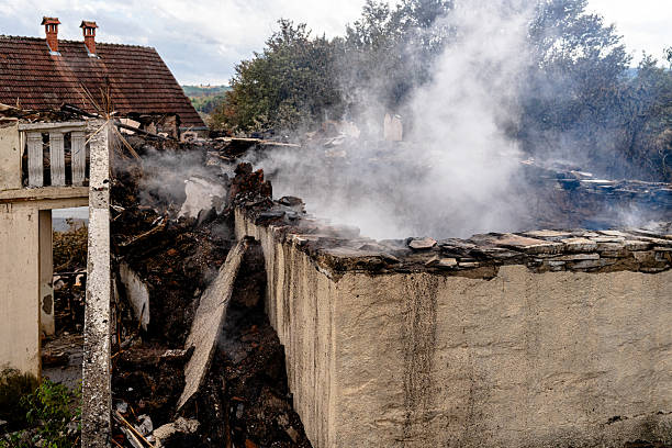 Professional Fire Damage Repair technician working in Rosedale, WA